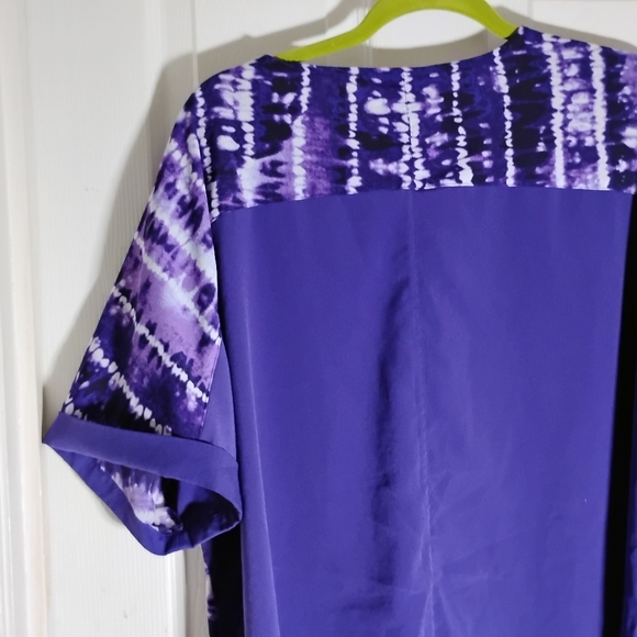 Tie Dyed Purple Top Catherines - Picture 5 of 8